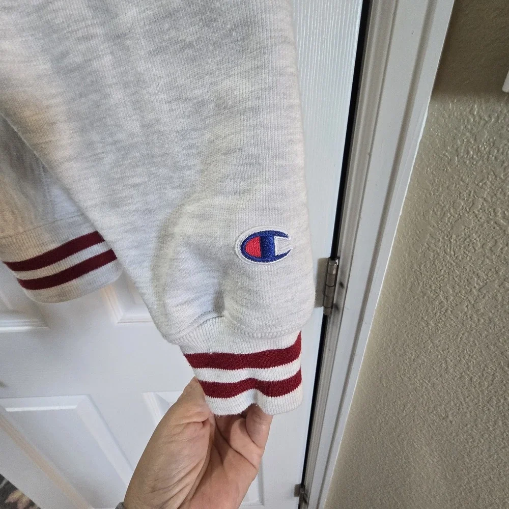 Champion Indiana Hoosiers Uni M crewneck Pullover Sweatshirt Reverse Weave - Picture 2 of 13